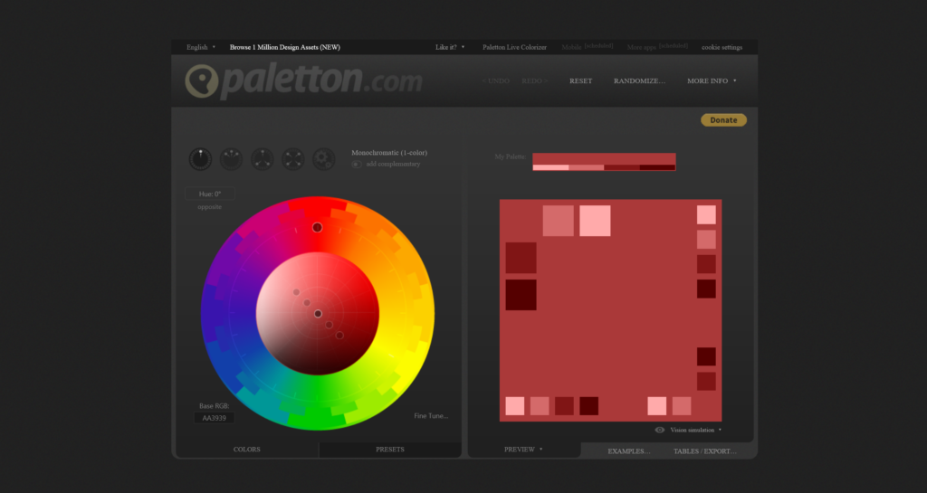 Typography and Colour Theory in Web Design 7 Paletton The Color Scheme Designer