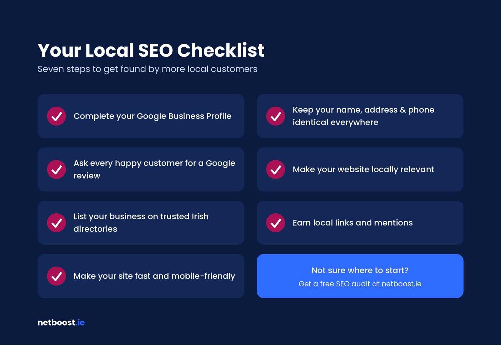 Local SEO for Small Businesses in Ireland: A Beginner's Guide 4 Local SEO checklist for small businesses in Ireland