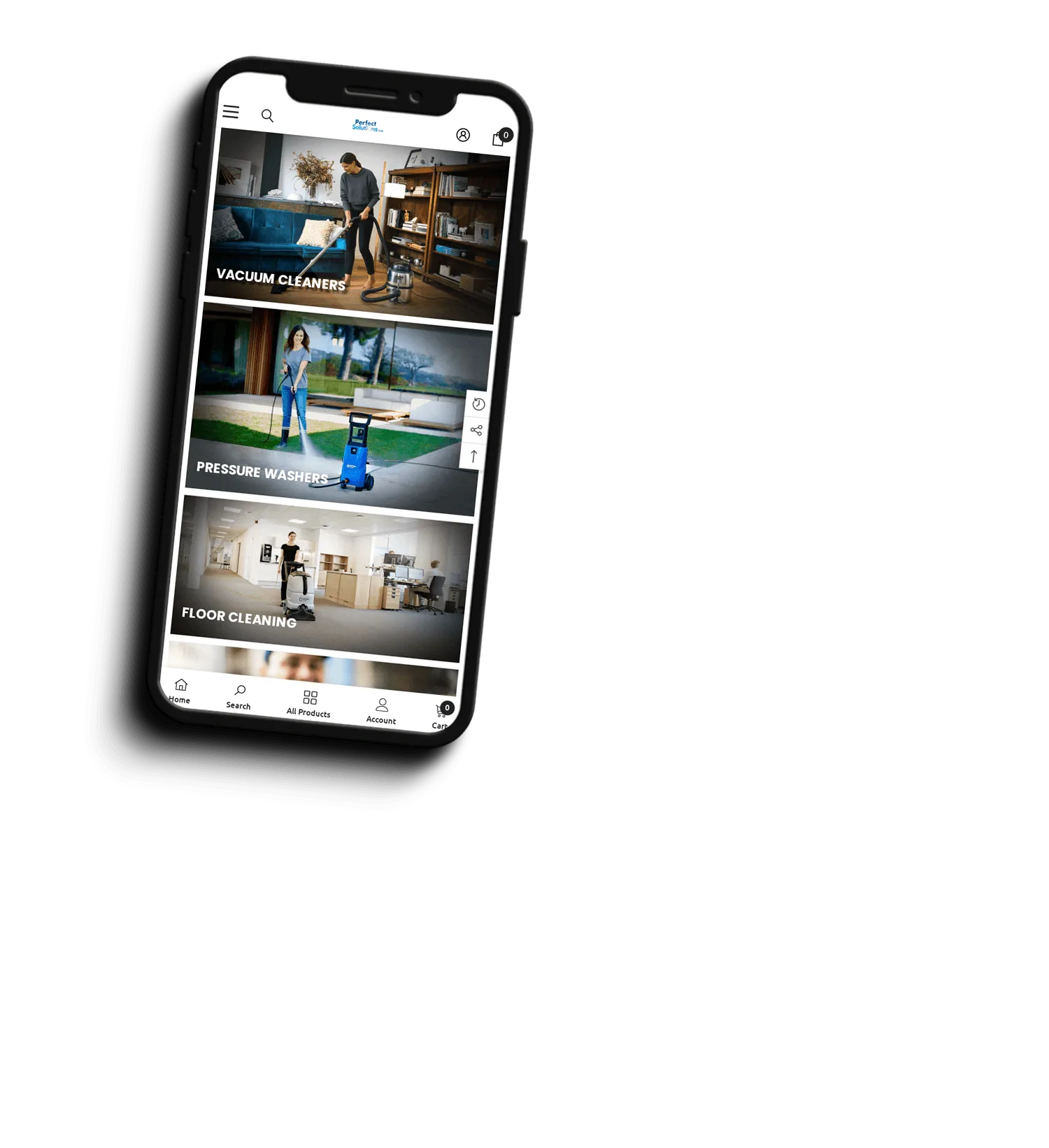 Netboost Web Design Galway - Example of Fine Responsive Design on Mobile Screen 2